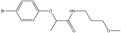 2-(4-bromophenoxy)-N-(3-methoxypropyl)propanamide Structure