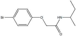 2-(4-bromophenoxy)-N-(sec-butyl)acetamide Struktur