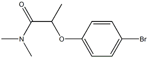 2-(4-bromophenoxy)-N,N-dimethylpropanamide Struktur