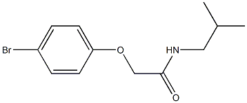 2-(4-bromophenoxy)-N-isobutylacetamide Struktur