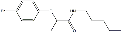 2-(4-bromophenoxy)-N-pentylpropanamide Structure