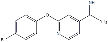 2-(4-bromophenoxy)pyridine-4-carboximidamide Structure