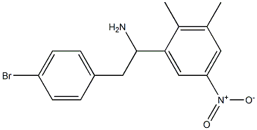 2-(4-bromophenyl)-1-(2,3-dimethyl-5-nitrophenyl)ethan-1-amine Structure