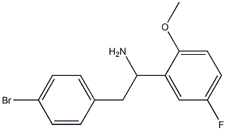 2-(4-bromophenyl)-1-(5-fluoro-2-methoxyphenyl)ethan-1-amine Structure