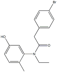 2-(4-bromophenyl)-N-ethyl-N-(5-hydroxy-2-methylphenyl)acetamide