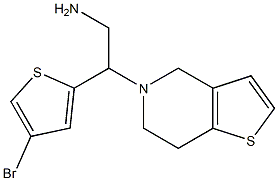 2-(4-bromothiophen-2-yl)-2-{4H,5H,6H,7H-thieno[3,2-c]pyridin-5-yl}ethan-1-amine Structure