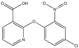2-(4-chloro-2-nitrophenoxy)nicotinic acid 结构式