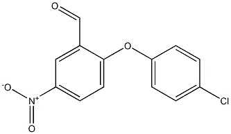 2-(4-chlorophenoxy)-5-nitrobenzaldehyde Struktur