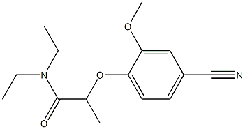 2-(4-cyano-2-methoxyphenoxy)-N,N-diethylpropanamide