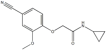  2-(4-cyano-2-methoxyphenoxy)-N-cyclopropylacetamide