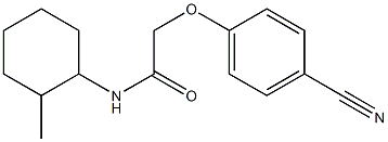 2-(4-cyanophenoxy)-N-(2-methylcyclohexyl)acetamide|