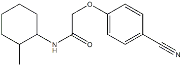  2-(4-cyanophenoxy)-N-(2-methylcyclohexyl)acetamide