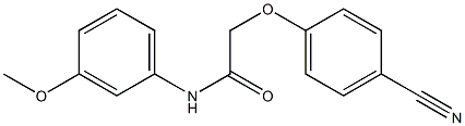 2-(4-cyanophenoxy)-N-(3-methoxyphenyl)acetamide