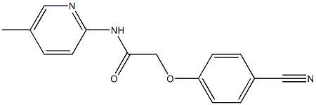 2-(4-cyanophenoxy)-N-(5-methylpyridin-2-yl)acetamide