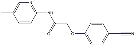 2-(4-cyanophenoxy)-N-(5-methylpyridin-2-yl)acetamide Structure