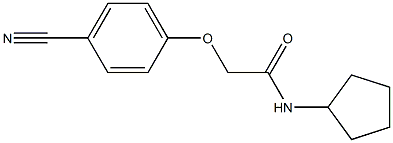 2-(4-cyanophenoxy)-N-cyclopentylacetamide 结构式