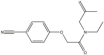 2-(4-cyanophenoxy)-N-ethyl-N-(2-methylprop-2-enyl)acetamide