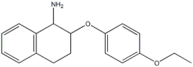 2-(4-ethoxyphenoxy)-1,2,3,4-tetrahydronaphthalen-1-amine Struktur