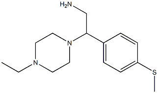 2-(4-ethylpiperazin-1-yl)-2-[4-(methylsulfanyl)phenyl]ethan-1-amine Struktur