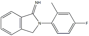 2-(4-fluoro-2-methylphenyl)-2,3-dihydro-1H-isoindol-1-imine,,结构式