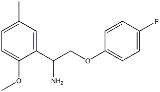 2-(4-fluorophenoxy)-1-(2-methoxy-5-methylphenyl)ethanamine|