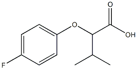 2-(4-fluorophenoxy)-3-methylbutanoic acid Structure