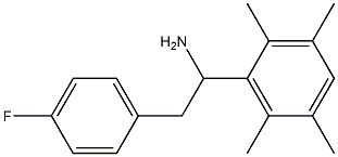 2-(4-fluorophenyl)-1-(2,3,5,6-tetramethylphenyl)ethan-1-amine Structure