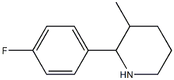 2-(4-fluorophenyl)-3-methylpiperidine 结构式