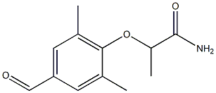 2-(4-formyl-2,6-dimethylphenoxy)propanamide Structure