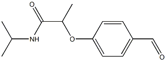 2-(4-formylphenoxy)-N-(propan-2-yl)propanamide,,结构式