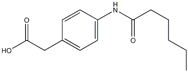 2-(4-hexanamidophenyl)acetic acid,,结构式