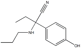 2-(4-hydroxyphenyl)-2-(propylamino)butanenitrile Structure