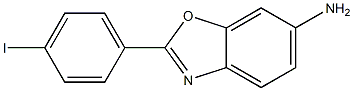 2-(4-iodophenyl)-1,3-benzoxazol-6-amine,,结构式