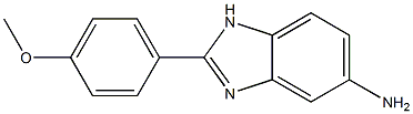 2-(4-methoxyphenyl)-1H-benzimidazol-5-amine,,结构式