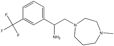 2-(4-methyl-1,4-diazepan-1-yl)-1-[3-(trifluoromethyl)phenyl]ethan-1-amine Struktur