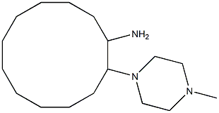 2-(4-Methyl-piperazin-1-yl)-cyclododecylamine,,结构式