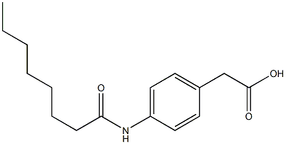 2-(4-octanamidophenyl)acetic acid Structure