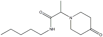 2-(4-oxopiperidin-1-yl)-N-pentylpropanamide,,结构式