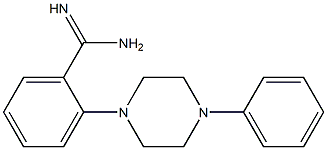 2-(4-phenylpiperazin-1-yl)benzene-1-carboximidamide 结构式