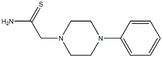 2-(4-phenylpiperazin-1-yl)ethanethioamide 化学構造式