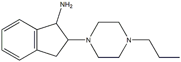 2-(4-propylpiperazin-1-yl)-2,3-dihydro-1H-inden-1-ylamine 结构式