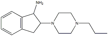 2-(4-propylpiperazin-1-yl)-2,3-dihydro-1H-inden-1-ylamine,,结构式