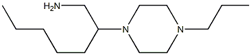 2-(4-propylpiperazin-1-yl)heptan-1-amine Struktur