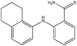 2-(5,6,7,8-tetrahydronaphthalen-1-ylamino)benzene-1-carbothioamide,,结构式