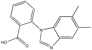 2-(5,6-dimethyl-1H-1,3-benzodiazol-1-yl)benzoic acid|