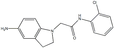 2-(5-amino-2,3-dihydro-1H-indol-1-yl)-N-(2-chlorophenyl)acetamide