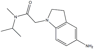 2-(5-amino-2,3-dihydro-1H-indol-1-yl)-N-methyl-N-(propan-2-yl)acetamide Structure