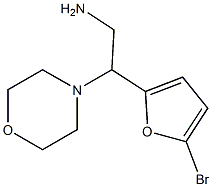 2-(5-bromo-2-furyl)-2-morpholin-4-ylethanamine Structure