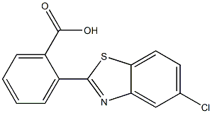 2-(5-chloro-1,3-benzothiazol-2-yl)benzoic acid,,结构式