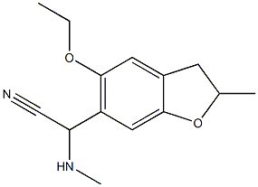 2-(5-ethoxy-2-methyl-2,3-dihydro-1-benzofuran-6-yl)-2-(methylamino)acetonitrile Structure